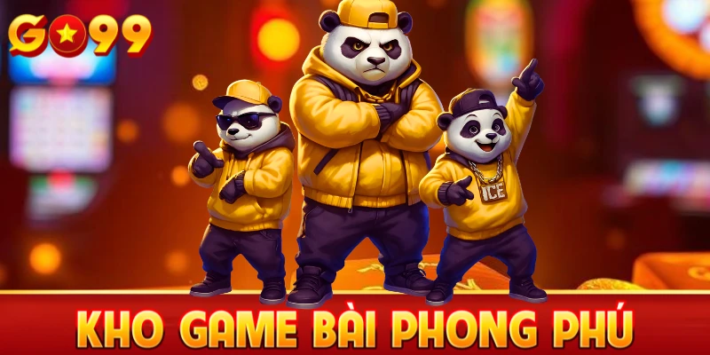 Kho game bài phong phú